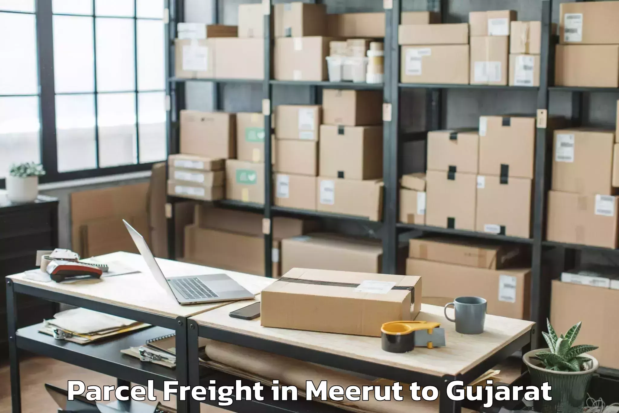 Efficient Meerut to Bagasara Parcel Freight